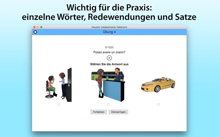 Vokabeltrainer Italienisch – Bildschirmfoto 2