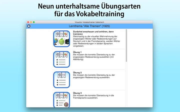 Vokabeltrainer Italienisch – Bildschirmfoto 4