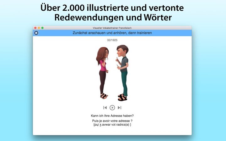 Vokabeltrainer Französisch – Bildschirmfoto 1