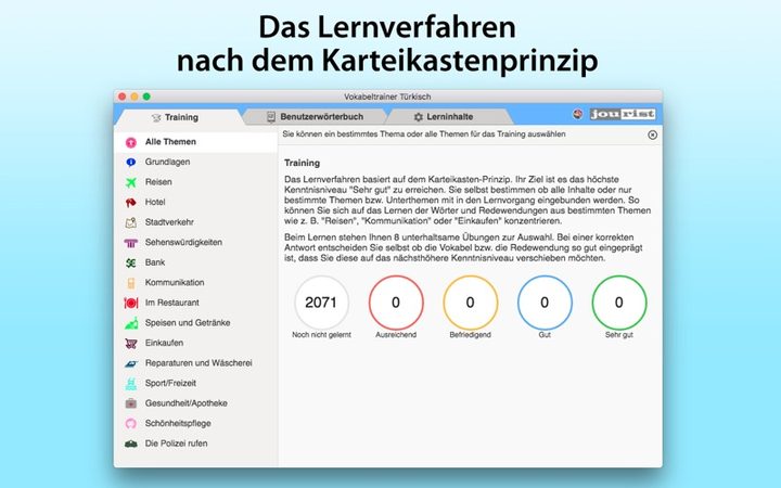 Vokabeltrainer Türkisch – Bildschirmfoto 3