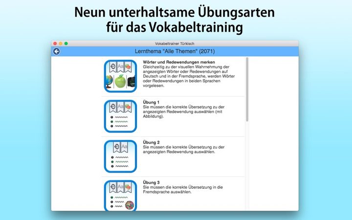 Vokabeltrainer Türkisch – Bildschirmfoto 4