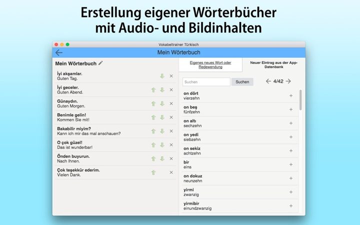 Vokabeltrainer Türkisch – Bildschirmfoto 5