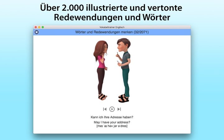 Vokabeltrainer Englisch – Bildschirmfoto 1