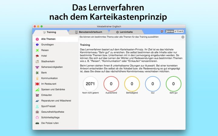 Vokabeltrainer Englisch – Bildschirmfoto 3