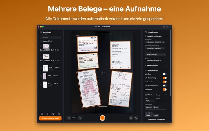 JOURIST ScanFellow – Bildschirmfoto 1