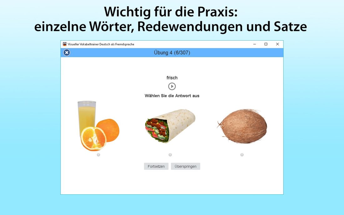 Visueller Vokabeltrainer Deutsch als Fremdsprache – Bildschirmfoto 2