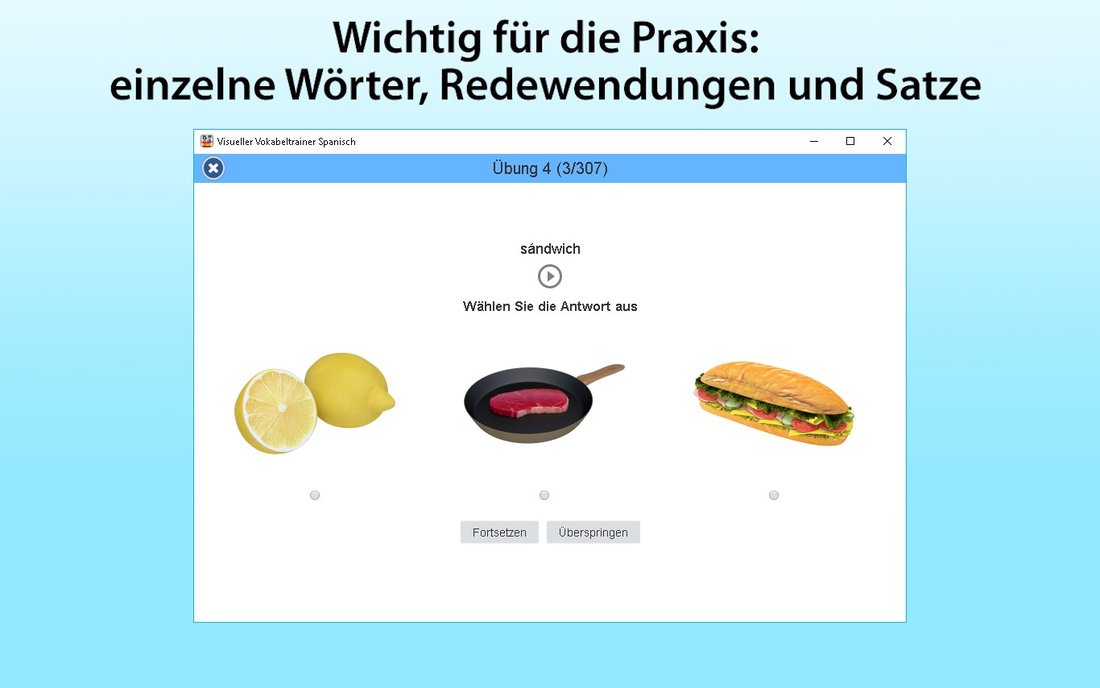 Visueller Vokabeltrainer Spanisch – Bildschirmfoto 2