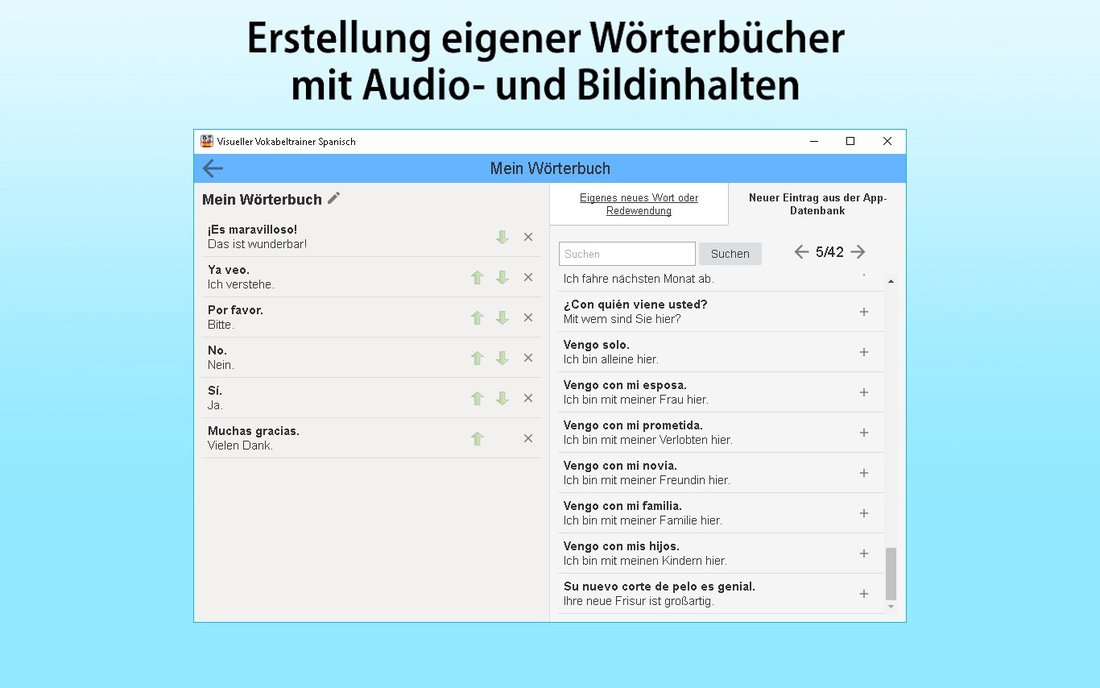 Visueller Vokabeltrainer Spanisch – Bildschirmfoto 5