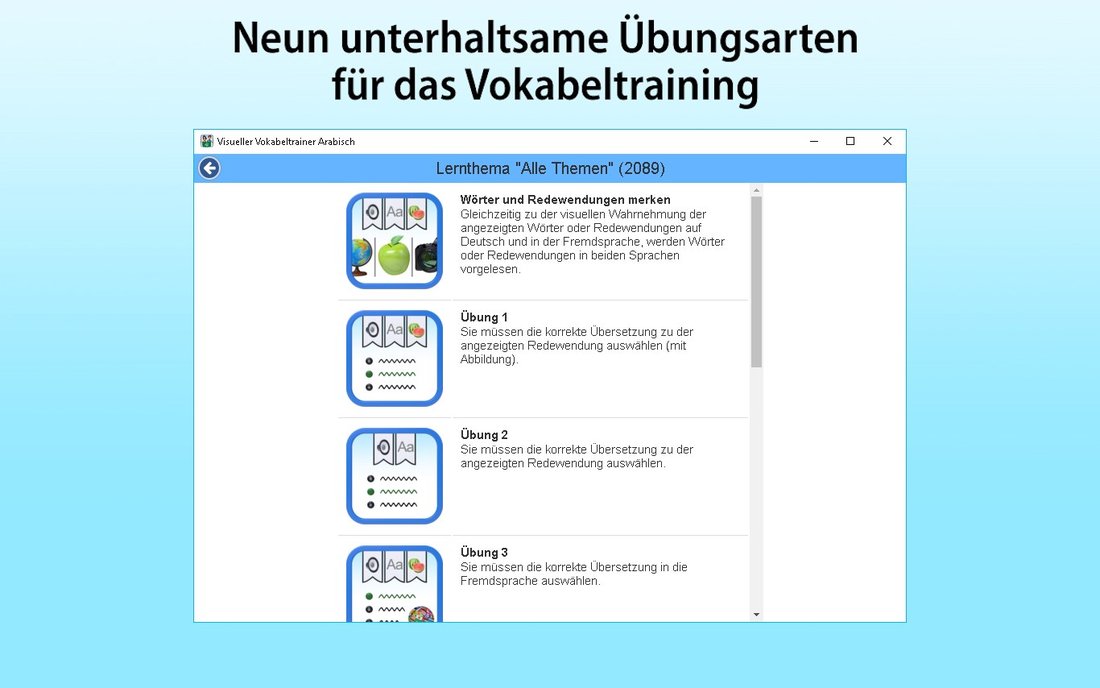 Visueller Vokabeltrainer Arabisch – Bildschirmfoto 4